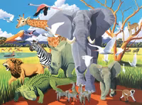 Crocodile Creek Wild Safari - puzzle image
