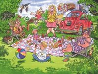 Jumbo Wasgij picnic panic - obrázek puzzlí