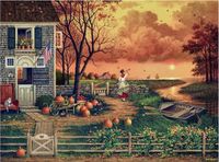 Buffalo Games Supper Call - puzzle image