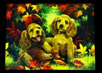 KI Puzzles (Karmin International) Two Cockers and a Football - puzzle image