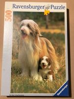 Ravensburger Bearded collie and pup - puzzle image