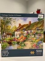 Corner Piece Cottage Garden & Stream - obrázek puzzlí