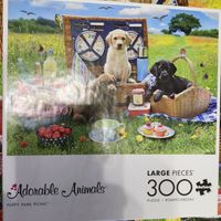 Buffalo Games Puppy Park Picnic - puzzle image