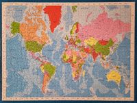 Eurographics Map of the World - Puzzlebild