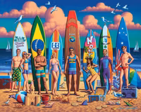 Dowdle Surfing Around the World - obrázek puzzlí