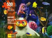 Concord Puzzle Co Kitten in a Fish Tank - puzzle image