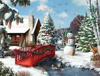 Springbok Winter's Home - puzzle image