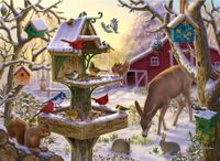 Bits and Pieces Sunrise Feasting - puzzle image