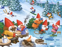 Ceaco Gnome Sweet Gnome - Winter Fun - puzzle image