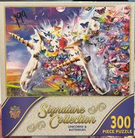 Masterpieces Unicorns & Butterflies - obrázek puzzlí