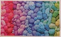 RoseArt Rainbow Knitting Yarn - puzzle image