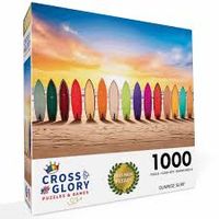 Cross & Glory Sunrise Surf - puzzle image