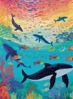 Cross & Glory Whales on Rainbow Reef - puzzle image