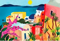 Penny Puzzle Santorini Sun - obrázek puzzlí