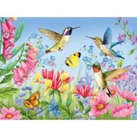 Bits and Pieces Hummingbirds and Butterflies - puzzle image