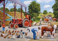 Gibsons A Busy Farmland - puzzle image