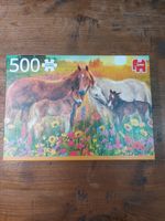 Jumbo Horses in the meadow - puzzle image