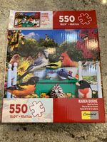 Concord Puzzle Co Karen Burke: Birds Tea Party - puzzle image