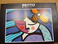 Bluebird Romero BRITTO Girls with flower - puzzle image