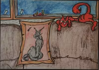 Linn Schiffmann Puzzle Souvenirs des Lebens Katzenspuren - obrázek puzzlí
