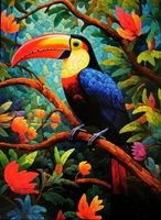 Cross & Glory Mystical Mosaic: Toucan's Paradise - puzzle image