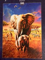 Bluebird Elephant - puzzle image