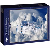 Bluebird Neuschwanstein Castle in Clouds - obrázek puzzlí