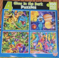 Masterpieces Glow in the Dark 4-Pack Blue: Lady Bugs - obrázek puzzlí