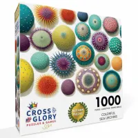 Cross & Glory Colorful Sea Urchins - puzzle image