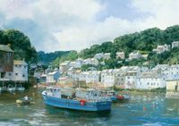 Ravensburger Fishing Boats at Polperro - puzzle image