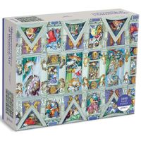Galison Sistine Chapel Ceiling Meowsterpiece of Western Art - puzzle image