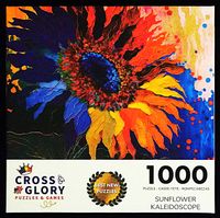 Cross & Glory Sunflower Kaleidoscope - puzzle image
