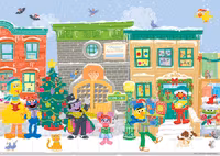 Buffalo Games Carolers on Sesame Street - obrázek puzzlí