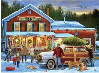 Buffalo Games Country Life: General Store at Christmas - obrázek puzzlí