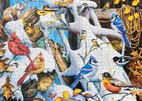 Masterpieces Audubon Snow Birds - Puzzlebild