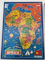 JR Puzzles Picture Map Puzzle of Africa - obrázek puzzlí
