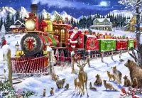 Bluebird Santa Express Usa - puzzle image