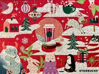 Ravensburger Starbucks Holiday 2022 - obrázek puzzlí