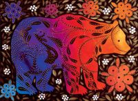 Indigenous Art Puzzle Spring Feast - puzzle image