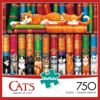 Buffalo Games Library of Cats - imagen del puzzle