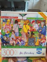 MB Puzzle Farmers Market Pups - puzzle image