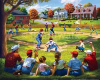 Boardwalk Up at Bat - 500 Piece - puzzle image