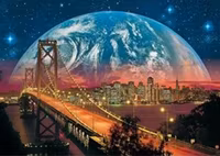Ravensburger Glowing Planet over San Francisco - obrázek puzzlí