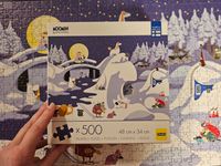 Peliko Muumi talvimaisema - puzzle image