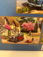 Gibsons Two cars in the village - puzzle image
