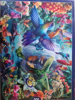 Bluebird Tropical Hummingbirds - puzzle image