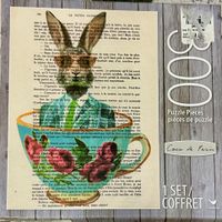 Cardinal Rabbit in a Cup - puzzle image