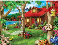 Masterpieces Lakeside Retreat - puzzle image