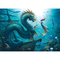 Ravensburger Enchanted Depths: Dragon, Mermaid, and Turtles - obrázek puzzlí