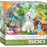 Eurographics Westie dog picnic - puzzle image
